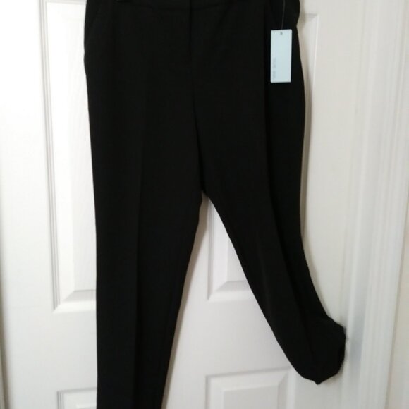 Classic Solid Black Career Pants Size 6 - Picture 2 of 12